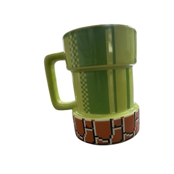 Super Mario Nintendo Coffee Mug Green Warp Pipe Thinkgeek Video Game NES - Picture 5 of 12